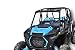 Polaris 2019-2020 RZR XP1000 / Turbo UTVGiant Half Windshield- 1/4" Thick, Black Clamps, Wings