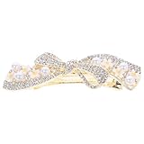Accessoires pour cheveux de fille - design unique, décor de perles et de strass, pince à cheveux à ressort idéale pour les accessoires de cheveux pour femmes à différentes occasions, jolie pince à cheveux