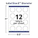 Avery Printable Round Labels with Sure Feed, 2