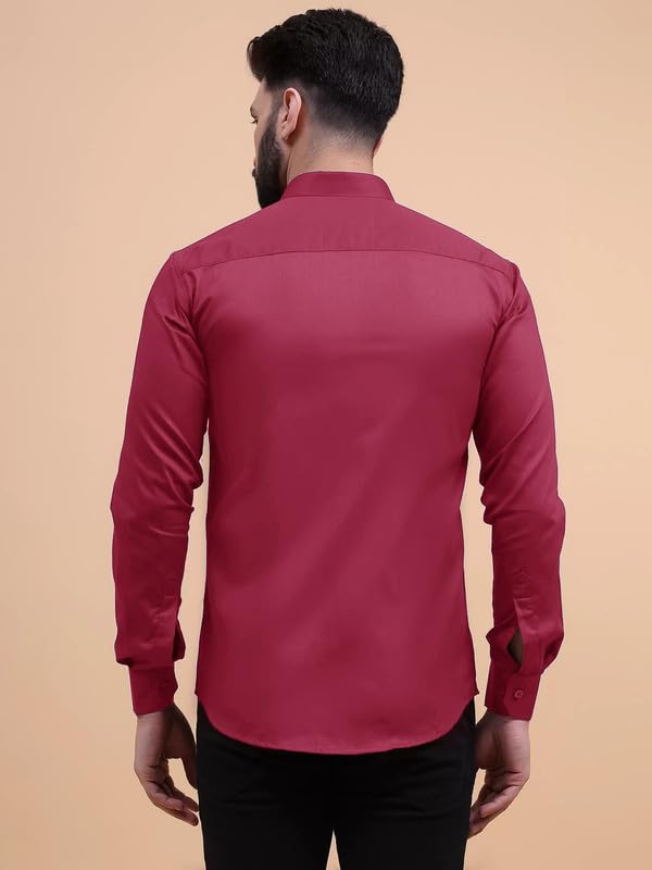 Image of Tee Projekt Solid Shirt for Men's,Solid Shirt for Men's, Casual Shirt for Men,Full Sleeve Spread Collar Shirt for Men, Shirt for Men||(Pack of-2)||