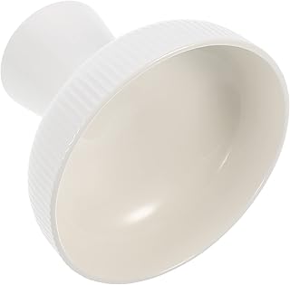 HLDMUXBF Vasos de cerámica for helado, cuencos de vidrio for postre, cuenco con base de tulipán, cuenco for fruta, expositor for postres, tartas, aperitivos de frutas, color blanco Tazas