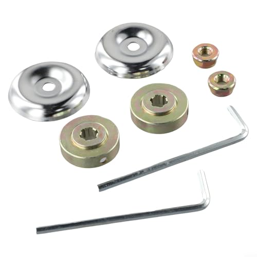 NbgrvB Kit de adaptador de hoja de cortador de cepillo de 8 piezas, caja de cambios, tuerca de acero de empuje, arandela de empuje, llave de tuerca de collar de placa de conductor, para FS55R FS56R