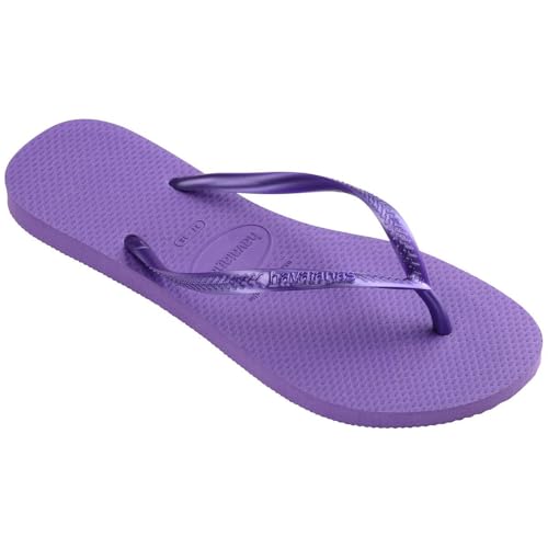 Havaianas Kids Slim Flip Flops - Kids' Summer Sandals for Girls - Dark Purple, 13C/1Y Little Kid3