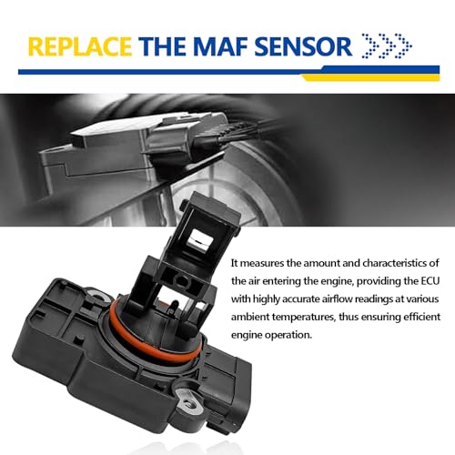 NOTISH MAF 2134343 Mass Air Flow Sensor Compatible with Cadillac CTS Escalade Chevy Avalanche Silverado Suburban Tahoe GMC Sierra Yukon XL 1500 2500 Replaces OE 10393948 23256991