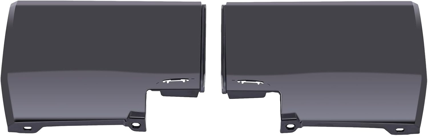 Rear Bumper Left Right Caps Compatible with Toyota Tundra 2022 2023 A Pair Rear Bumper Caps 52181-0C050, 52182-0C050 Black