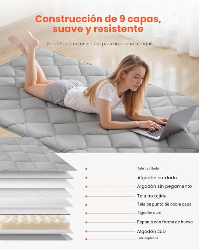 Alfombra tatami para dormir VEVOR que soluciona la falta de espacio 3