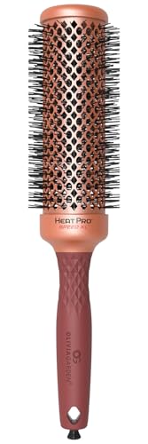 Olivia Garden HeatPro Speed XL - Extra-Long Thermal Round Hair Brush - Not Electrical - Professional Ceramic Blowout Brush for Normal to Thick Hair – 1 3/4”