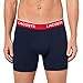 Lacoste Men's Cotton Stretch Essentials Boxer Briefs, 5-pack (Amazon Exclusives), Navy Blue/Overview/Liamone/Green/Red, Large