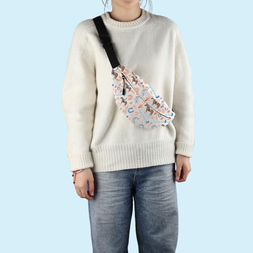 MNIGIU Equestrian Lover Gift Equestrian Crossbody Bag Horse Riding Gift Horse Trainer Gift Equestrian Bum Bag 5