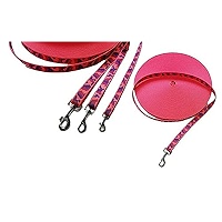 Camo Dog Training Lead – Long Tracking Leash 3FT To 100FT, Strong Nylon (40ft Shown)