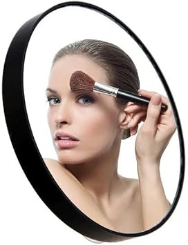 Practical Convenient Makeup Lens Shaved Mirror with 0x Magnifying Suction Cup