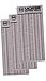 Morse Plastic Pocket Chart (3-Pack) - Machinist Reference for Decimal Equivalents, Recommended Drill Sizes for Taps, and Useful Formulas