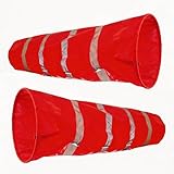 Manga de Viento Mangas de Viento Reflectantes, Manga de Viento Aeroportuaria Ligera, Bandera Indicadora de Dirección del Viento de Tejido Oxford Antidesgarro para Granjas(6 pcs)
