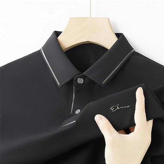 Shirts for Men, Polo Shirt, Fashion Casual Golf Shirts, Slim Fit Short Sleeve Button Polo (4XL,04)