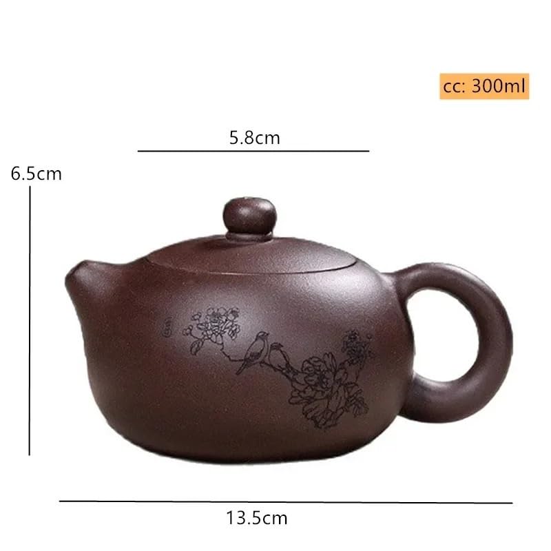 Dzbanek do herbaty, ręcznie rzeźbiony, klasyczny, fioletowy, piaskowy, kawiarka, mały, retro, domowy zestaw do herbaty, czajniczek, sypki imbryk do herbaty, chiński zestaw do ceremonii parzenia herb