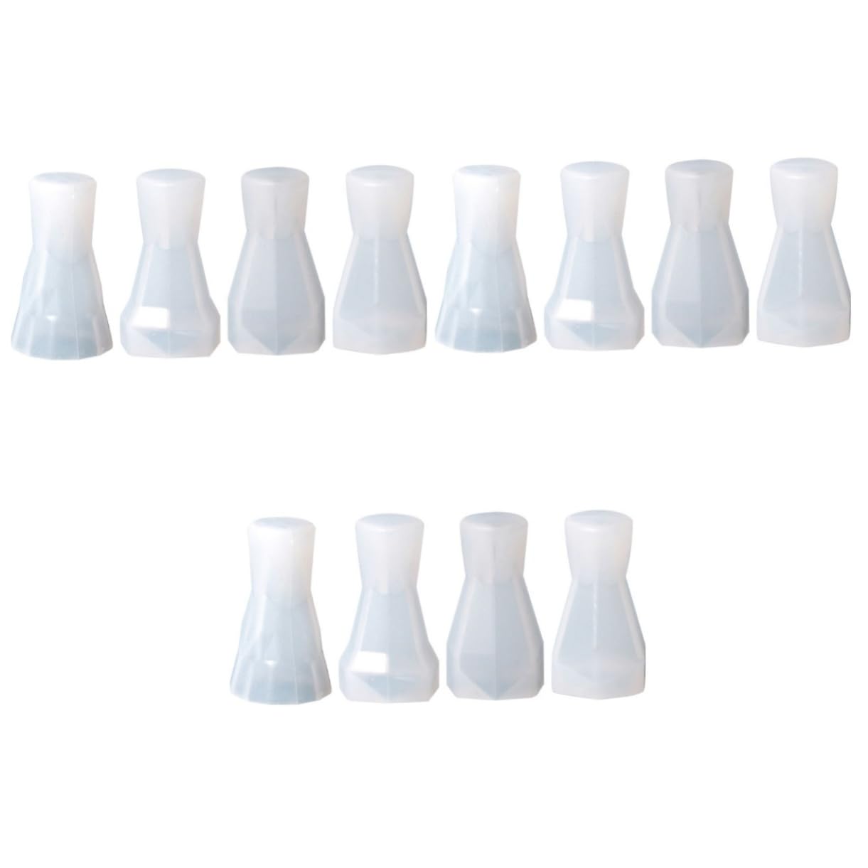 Uonlytech 3 set Stampo In Argilla Per La Creazione Stampo In Silicone Per Portachiavi Stampi In Silicone Per Resina Epossidica Accessorio Per Gioielli Stampo Per 4 pezzi*3