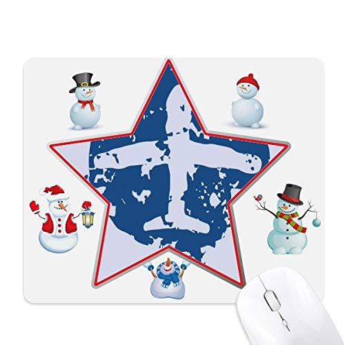 Tapis de souris motif Noël et étoiles, idée cadeau pour collègue de bureau