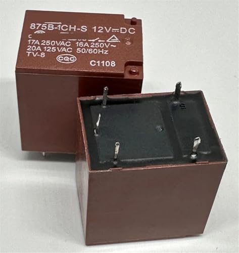 Relé 5 pines 12V 875B-1CC-FC con capacidad de 17A para automoción