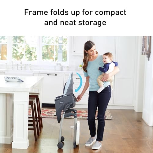 Image of Graco DuoDiner DLX 6 in 1 High Chair, Converts to Dining Booster Seat, Youth Stool & More, Mathis, Grey