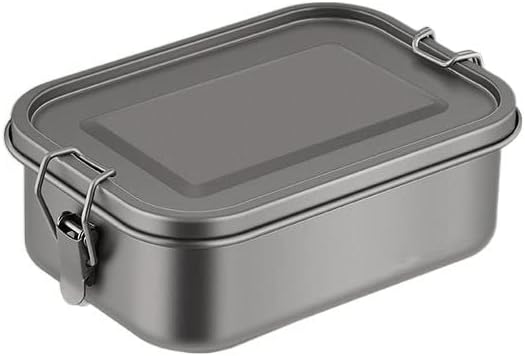 3PCS Outdoor Pure Titanium Lunch Box Multifunctional Portable Lunch Box (800ml A)