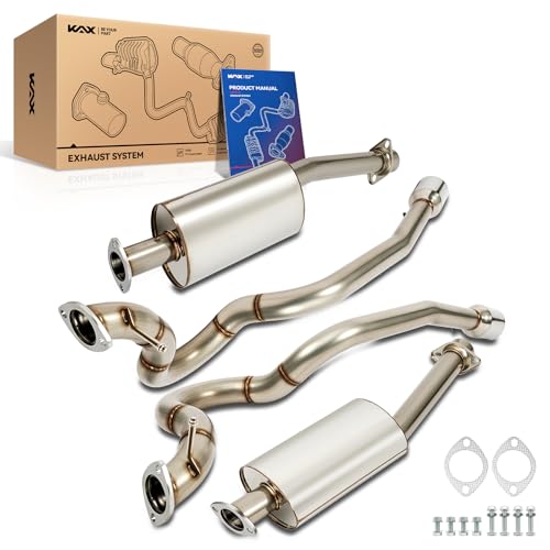 KAX Stainless Steel Cat Back Exhaust System Replacement for