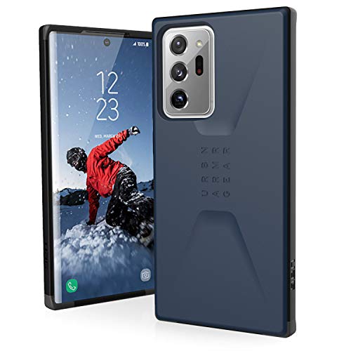 Urban Armor Gear Civilian Funda para Samsung Galaxy Note20 Ultra 5G (6.9'') ["Designed for Samsung" certificado, compatible con la carga inalámbrica, parachoques resistente choques] azul (mallard)