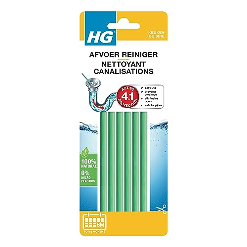 HG Abflussreiniger, Effizienter Spülbeckenentstopfer, Heavy Duty Abflussreiniger Sticks, Umweltfreundlicher Natürlicher Waschbeckenentstopfer, Anti-Verstopfung und Gerüche