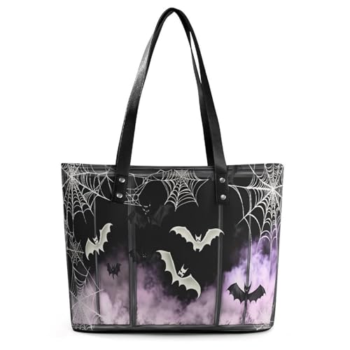 Bolso tote satchel de PU para mujer con asas miniatura 1