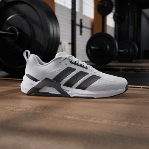 adidas Mezczyzni Dropset Control Training Shoes, Ftwr White/Core Black/Lucid Red, 46 EU
