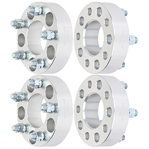 ECCPP 4x 5 lug Wheel Spacers 5x4.5 to 5x4.5 14x1.5 71.5mm 1.5 silver Compatible with 2009-2013 for Challenger 2005-2008 for Magnum