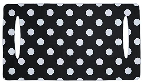 Golf Cart Essentials | Microfiber Golf Cart Seat Cover | Black & White Polka Dot Plaid Design | Lightweight Golf Blanket | Portable | Sports | Golf Accessories | Club Car | Ezgo #TOP3