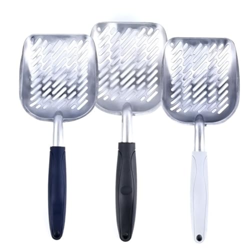 iplusmile ペット用アウトドアシャベル スクープ 猫砂スクーパー 猫フィーダー自動 猫のおもちゃ 猫フィーダーのおもちゃ ゴミ 猫のもの 延長された猫砂 猫砂ライナー 置き場 パン Black