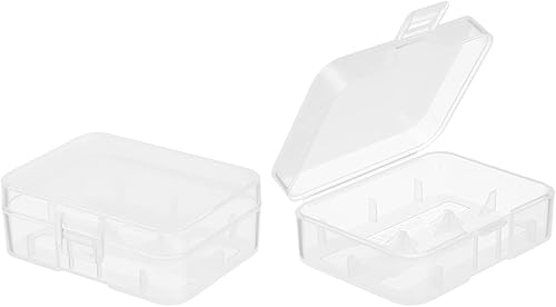 Miniatura 8 de Fielect 8 x Caja organizadora de almacenamiento de batería AA transparente 1 modelo: AA,1 modelo: 18350,1 modelo: 18500,1 modelo: 18650,1 unidad.