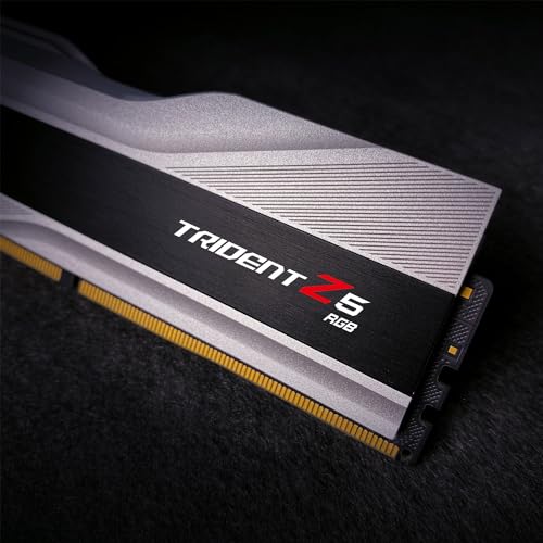 Image of G.Skill Trident Z5 RGB (Intel XMP) 64GB (2 x 32GB) 288-Pin SDRAM DDR5 6000 MHz CL32-38-38-96 1.40V Dual Channel Desktop Memory RAM - F5-6000J3238G32GX2-TZ5RS (Metallic Silver)