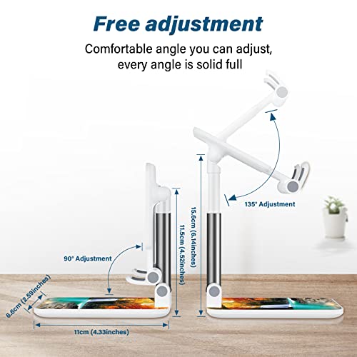 Image of Foldable Phone Stand for Desk?Angle of View Adjustable Cell Phone Stand?Phone Holder for Desk /ipad Stand ?Suitable for iPhone, Samsung and Other Smart Phones Desk Accessories Phone Holder?Maple Tree