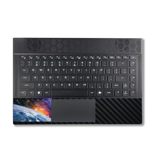 Image of MightySkins Carbon Fiber Skin Compatible With Alienware X14 R2 (2023) Full Wrap Kit - Global Sunrise | Protective Durable Textured Carbon Fiber Finish | Easy To Apply & Change Styles | Made in the USA