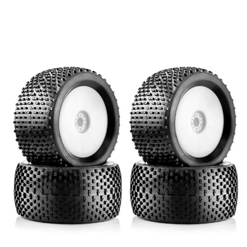 MIXVZARF Rc カータイヤ タイヤ ホイール 京商用 HSP 1/8 アップグレード 140mm オフロード バギータイヤ用 17mm 六角ハブ スケール 4WD ニトロ RCカー アップグレードアクセサリー