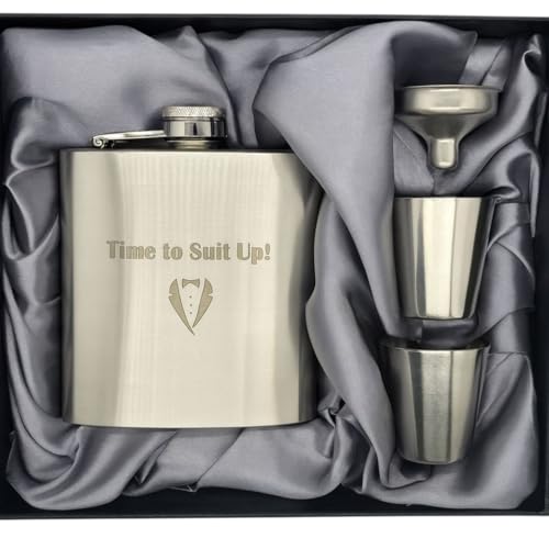 Groomsmen Proposal Gift, Will You Be My Groomsman, Wedding Party, Father of the Bride Flask,...