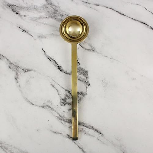 Image of Putrika Brass Utensil Pongal Karandi Set | Pongal Paanai | Cookware | Urli| Heavy Weight Pot with Lid and Ladle | Sankranthi Festival | Pot Inner TIN Coating (8 inch Kuli karandi)