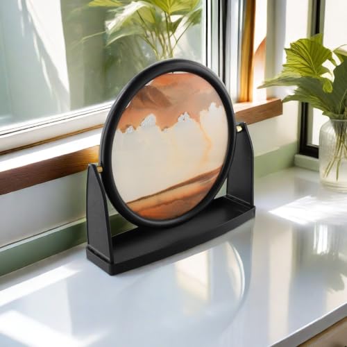 Ehlivhall Sand Motion Art Frame, Dynamic Quicksand Painting with Flowing Sand for Home and Office Desk Decor, Stress Relief Rotating Liquid Art Picture, Unique Idea for Family and Friends(yellow) - Image 5