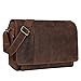 Produktbild STILORD 'Elias' Ledertasche Herren Umhängetasche Unitasche Laptoptasche 15.6 Zoll Aktentasche Bürotasche Büffel Leder, Farbe:Calais - braun