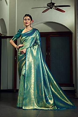 Vardha kanchipuram silk saree in art silk – image 2