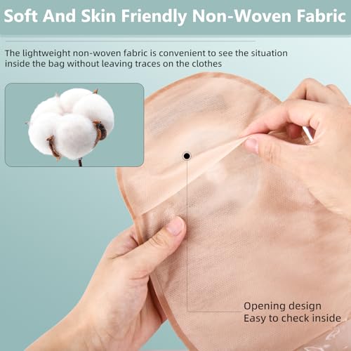 21 pcs ostomy Supplies colostomy Bags- Rainlotus Two Piece Ostomy Drainable Pouches with Closure,Cut-to-Fit for Ileostomy Stoma Care(15pcs Bags+6pcs Barrier)