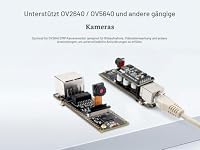 ESP32-S3 Ethernet Entwicklungsplatine mit 10/100Mbps RJ45 ETH Port, Kamera Schnittstelle, USB Typ-C Port, TF Card Slot, Wi-Fi & Bluetooth Unterstützung, 240MHz Dual-Core-Prozessor – Ansicht 6