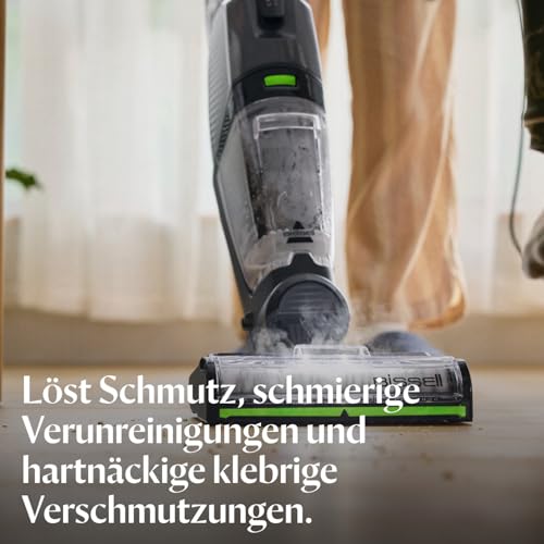 BISSELL Mehrflächen-Bodenreinigungslösung, für BISSELL CrossWave & SpinWave, 3er-Pack, 1 l, tägliche Reinigung versiegelter Hartböden und Teppichläufer, 2885