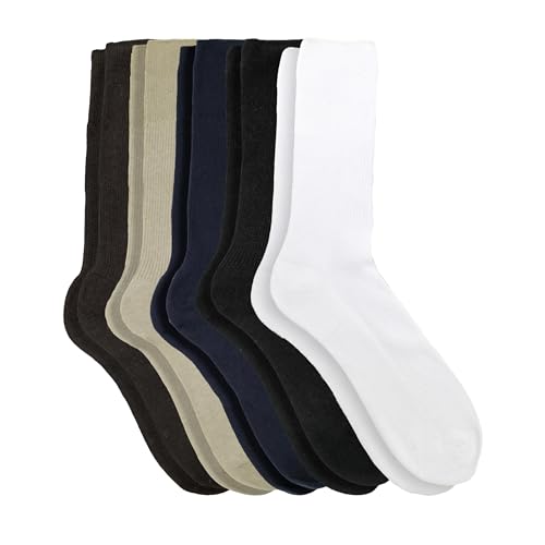 Men's Non-elastic Diabetic Crew Socks - 3 Pair Pack2