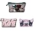 Produktbild Giddah Kosmetiktasche Einhorn Make Up Tasche Kosmetiktasche Beauty Organizer Wasserdicht Waschbeutel 3D Druck Bleistift 3 Stück Glasses Pug Einheitsgröße