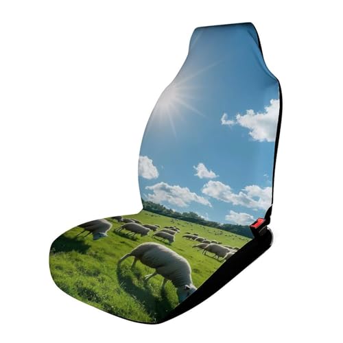 A Lot of Sheep Car Seat Covers Universal Car Front Seats Protector Auto Interior Accessories 1PCS