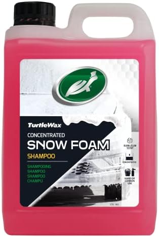 Turtle Wax Hybrid Snow Foam 2,5 l Bubble Gum Autoshampoo – Autoreinigung und -aufbereitung mit ausgeglichenem pH-Wert – entfernt Verkehrsfilm, Schmutz, Ruß und Streusalz