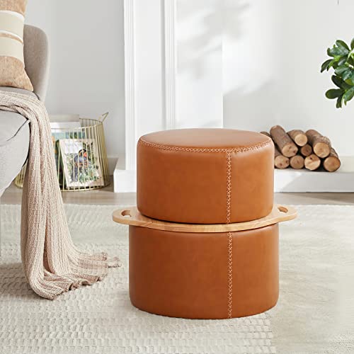 List of Top Ten Best Round Leather Ottoman Coffee Table Top Picks 2023